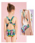 Yingfa Digital Print One-Piece Swimsuit, купальник