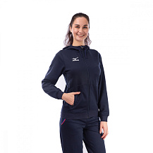 Толстовка женская Mizuno Sweat Top Full Zip + 5 CM