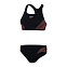 PLMT RCBK BRF 2PC AF BLACK/RED, купальник женский