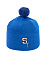 knitted skit hat unisex blue шапка