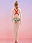 Yingfa Digital Print One-Piece Swimsuit, купальник