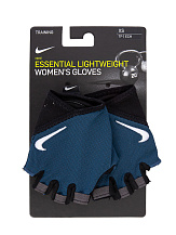 NIKE WOMEN'S GYM ESSENTIAL FITNESS GLOVES VALERIAN BLUE/BLACK/WHITE XS, перчатки для фитнеса женские NIKE WOMEN'S GYM ESSENTIAL FITNESS GLOVES VALERIAN BLUE/BLACK/WHITE XS, перчатки для фитнеса женские