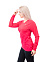 Women's Mid Weight Print V Neck, термотоп