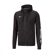 Толстовка с капюшоном мужская Mizuno Terry FZ Hoodie