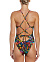Nike Hydrastrong Mulitple Print Lace Up Tie Back, купальник женский
