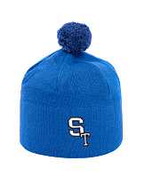 knitted skit hat unisex blue шапка