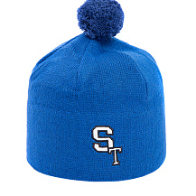 knitted skit hat unisex blue шапка